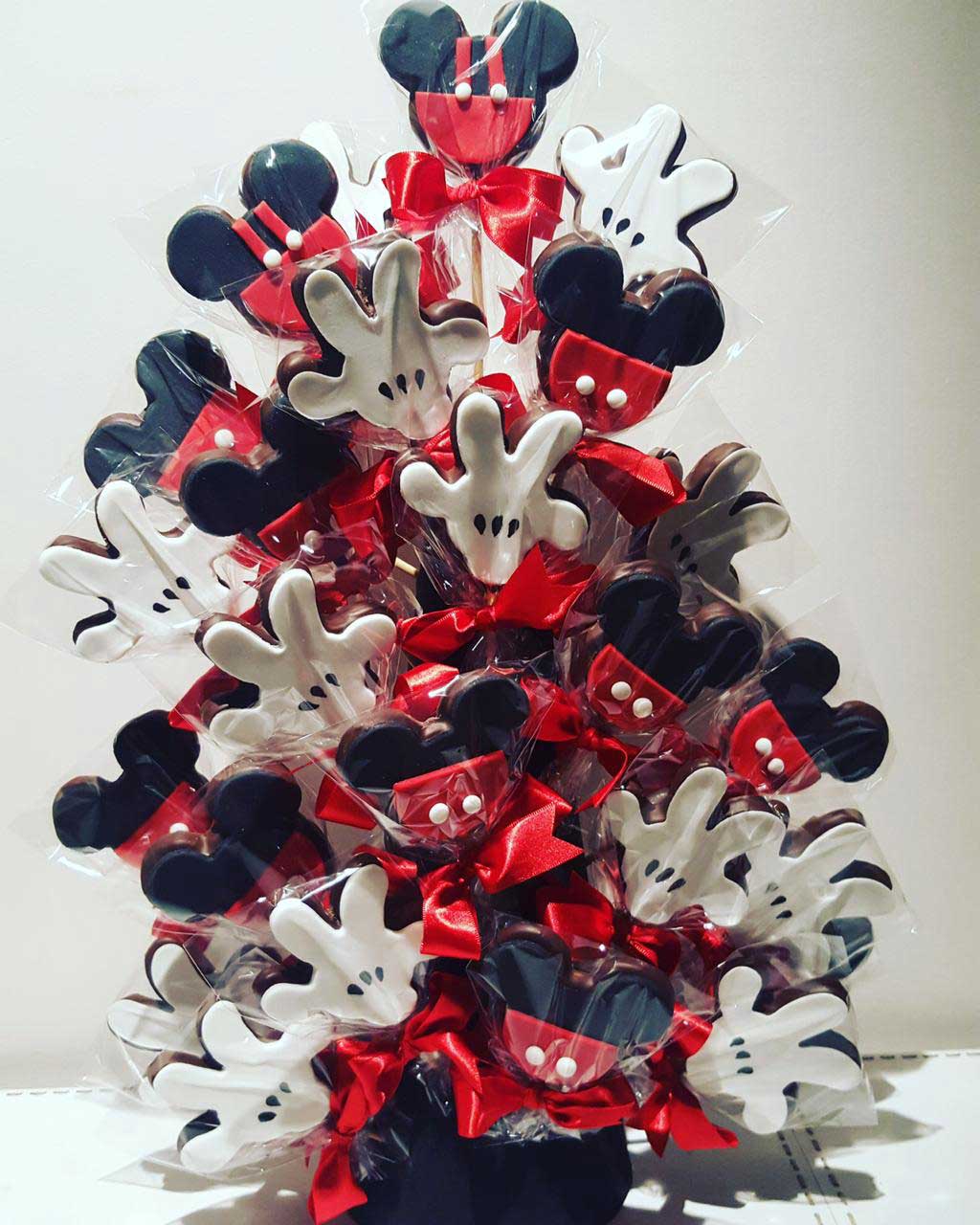 Decorated cookies for children's party with characters