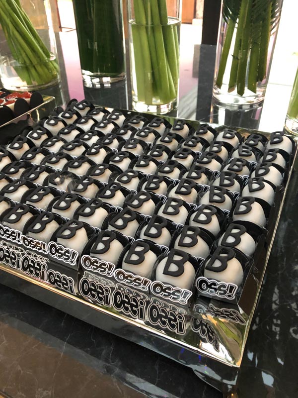 Walnut camafeu with decorative initials